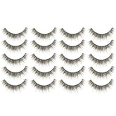 10 Pairs M14 Criss-Cross Cotton Stem Natural Makeup Lashes Charming Long Thick Black False Eyelashes